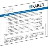 Kaiser Elektro Schott-Kennzeichnungsschild DE/GB/FR/IT