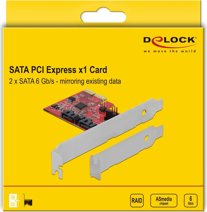 DeLOCK 2x SATA 6Gb/s, PCIe 2.0 x2