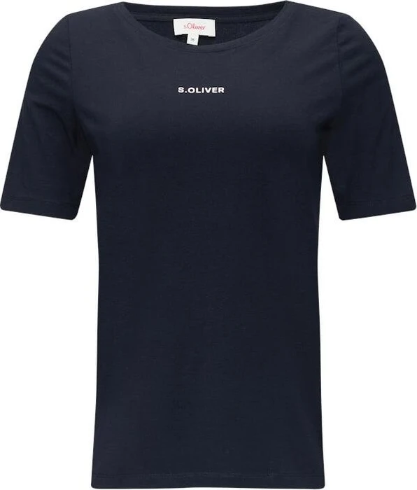s.Oliver Logo-Print T-Shirt kurzarm (Damen)