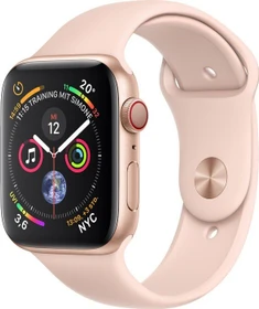 Apple Watch Series 4 (GPS + Cellular) Aluminium 44mm gold mit Sportarmband sandrosa