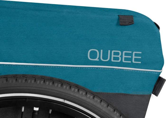 Qeridoo Qubee Fahrradanhänger petrol (Modell 2023)