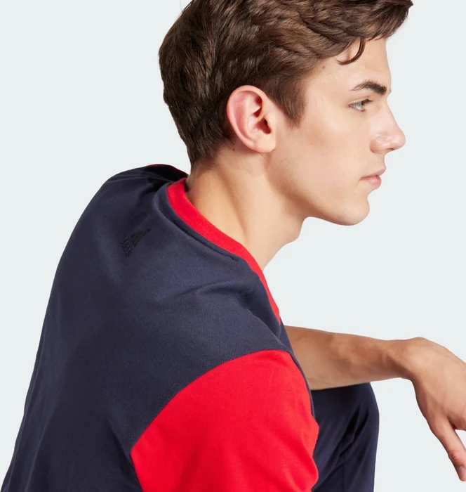 adidas Essentials Single Jersey Big Logo T-Shirt kurzarm legend ink/better scarlet (Herren)