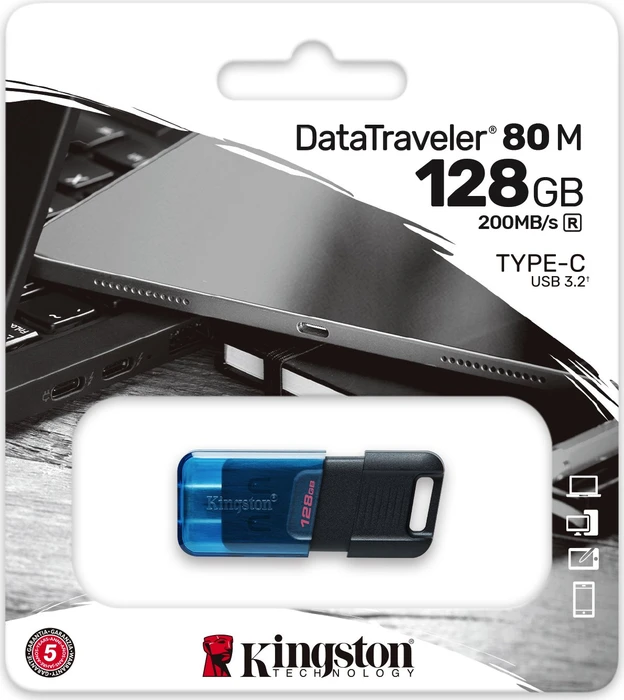 Kingston DataTraveler 80 M 128GB, USB-C, USB 3.2 Gen 1×1