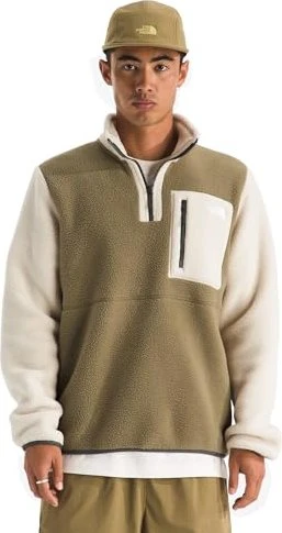 The North Face Yumiori Fleece 1/4 Zip Jacke cedar/desert stone/new taupe green (Herren)