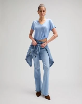 Lee V-Neck Funktionsshirt kurzarm halogen (Damen)