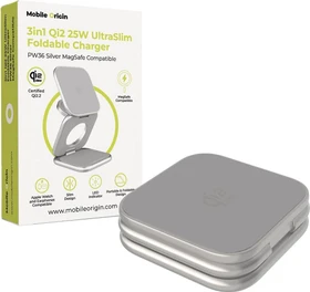 Mobile Origin 3in1 UltraSlim Foldable Charger PW36 silber