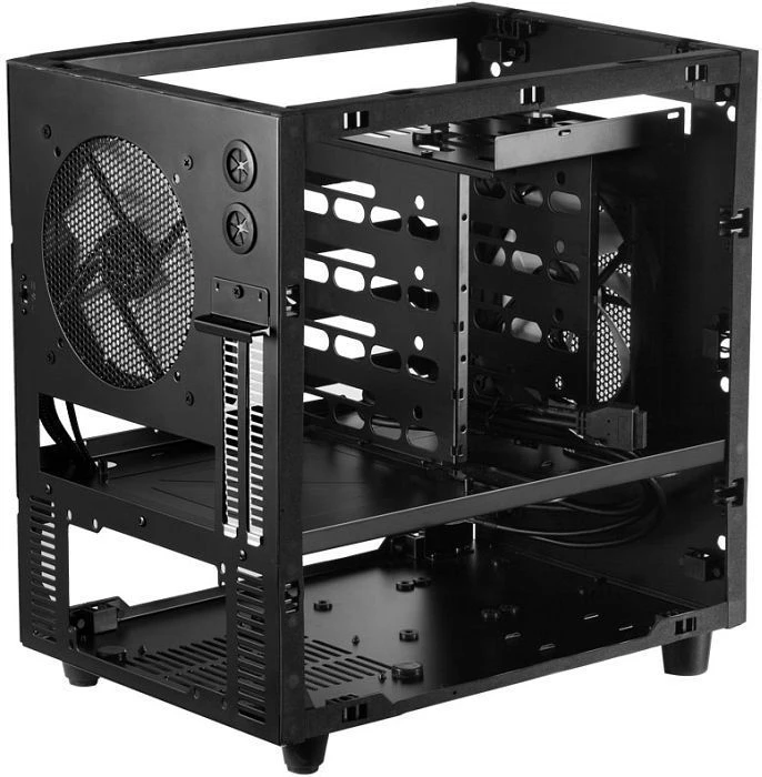 Cooltek W1 schwarz, Acrylfenster, Mini-ITX