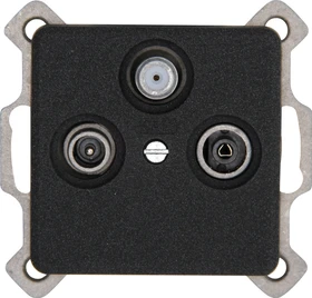 Kopp Milano Antennensteckdose 3-fach anthrazit