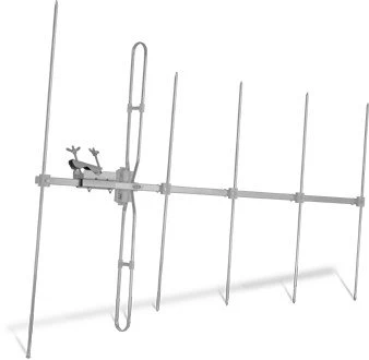 TechniSat Außenantenne TechniYagi 6 VHF | DAB+ UKW FM Radioantenne | 174-230 MHz | 7 dB Gewinn | 6 Elemente