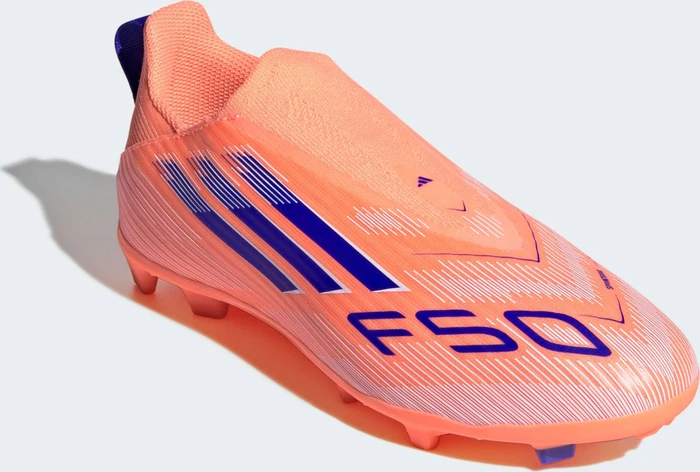 adidas F50 League Laceless FG/MG beam orange/lucid blue/cloud white (Junior)