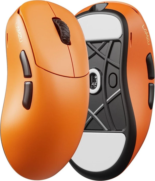 Lamzu Thorn V2 8K Wireless Gaming Mouse orange/schwarz, USB