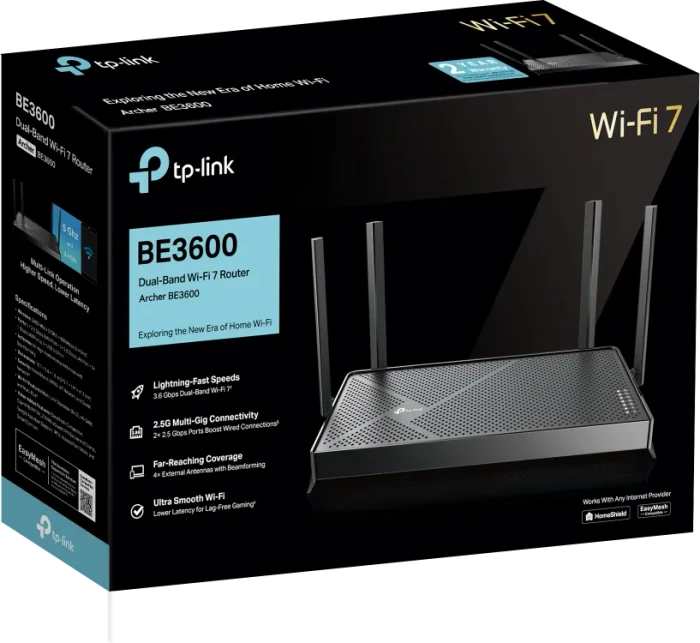 TP-Link Archer BE3600, Wi-Fi 7, BE3600