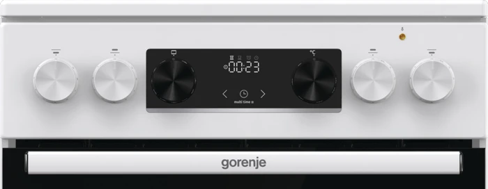 Gorenje GECS5C70WA Elektroherd mit Glaskeramik-Kochfeld