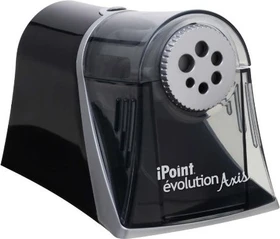 Westcott iPoint Evolution Axis elektrischer Anspitzer 6-fach schwarz/silber