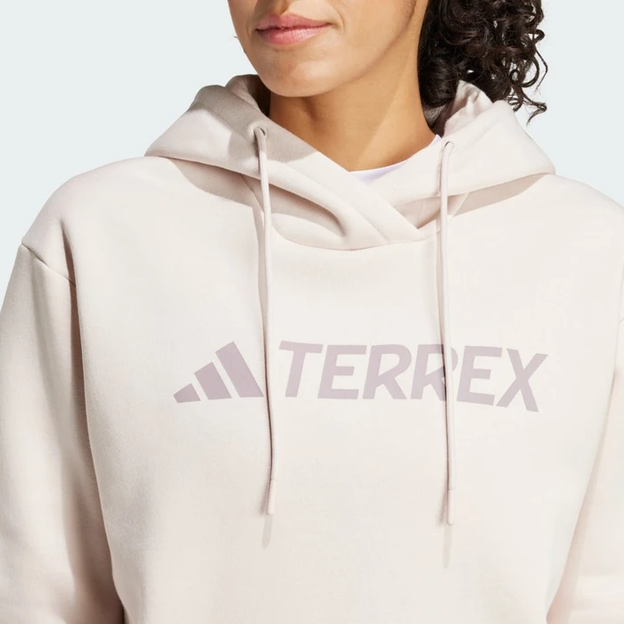 adidas Terrex Multi Large Logo Hoodie putty mauve (Damen)