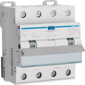 Hager Fehlerstrom-Leitungsschutzschalter 4P 10kA B-6A 30mA Typ A