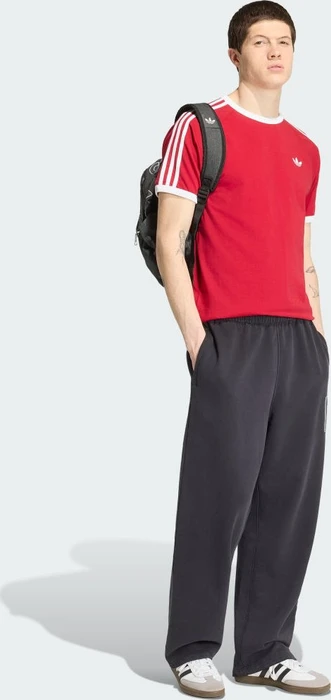 adidas 3-Streifen T-Shirt kurzarm team victory red/white (Herren)