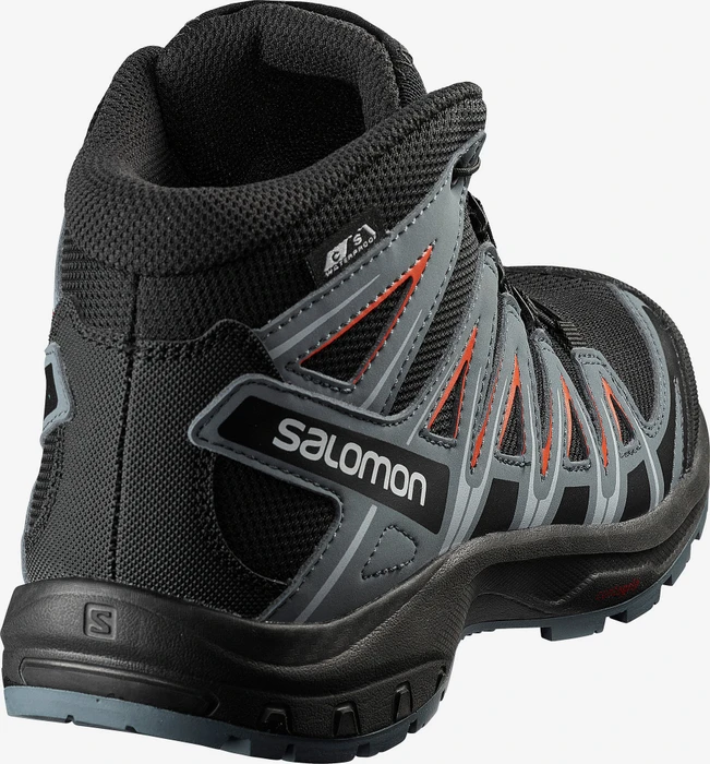 Salomon XA Pro 3D Mid CS WP J black/stormy weather/cherry tomato (Junior)