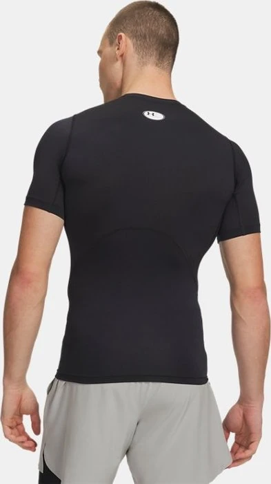 Under Armour HeatGear Armour Funktionsshirt kurzarm schwarz/weiß (Herren)