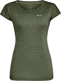 Salewa Puez Melange Dry'ton Funktionsshirt kurzarm dark olive melange (Damen)