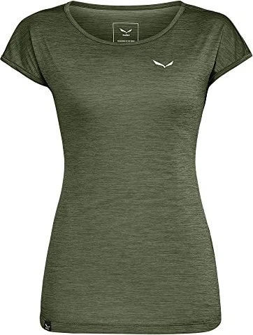 Salewa Puez Melange Dry'ton Funktionsshirt kurzarm dark olive melange (Damen)