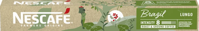 Nestlé Nescafe Farmers Origins Brazil Kaffeekapseln, 10 Stück