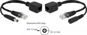 DeLOCK PoE-Injektor, 2x RJ-45, PoE PD (66023)