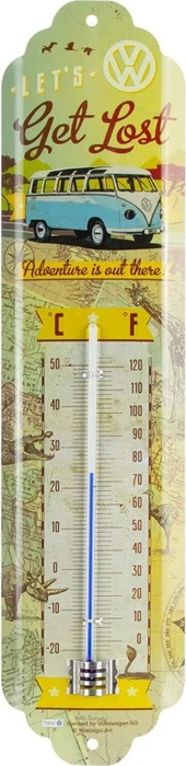 Nostalgic Art Retro Thermometer VW Bulli Lets Get Lost, analog