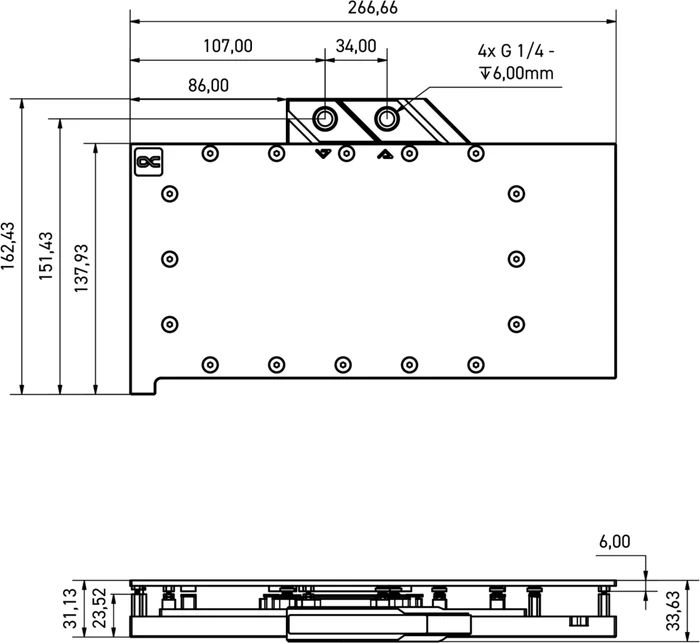 Alphacool Eisblock Aurora Acryl GPX-N NVIDIA RTX 4080 Suprim mit Backplate