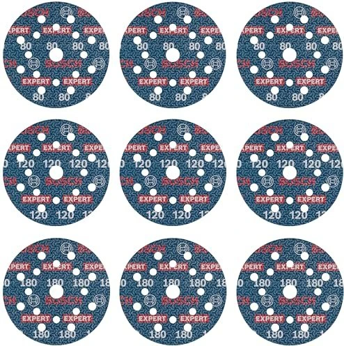 Bosch Professional EXPERT O780 Folienschleifblatt-Set, 9-tlg.