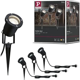 Paulmann Special Line LED Gartenstrahler IP65 rund 3.5W schwarz, 3 Stück