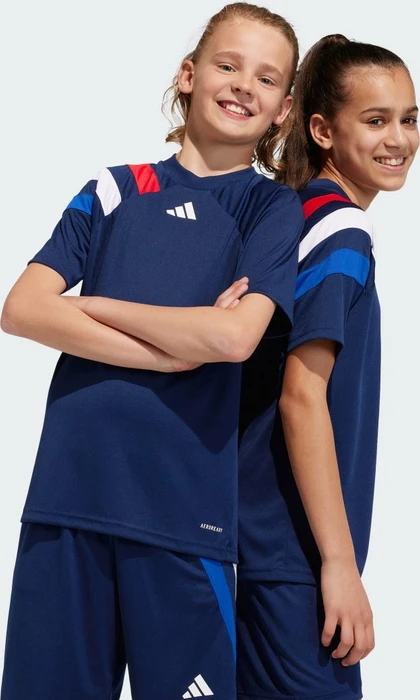 adidas Fortore 23 Trikot kurzarm team navy blue 2/team collegiate red/royal blue (Junior)
