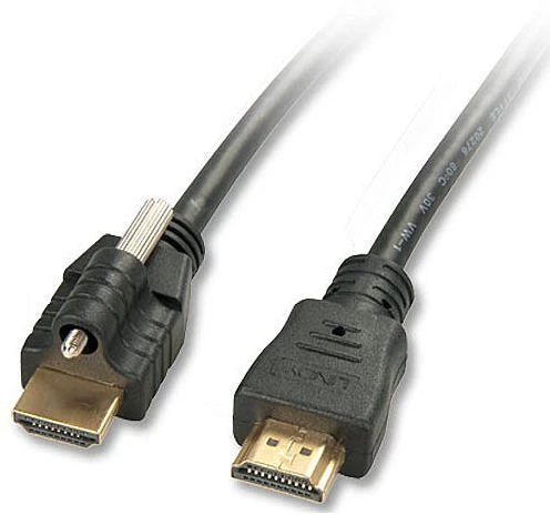 Lindy High Speed mit Ethernet HDMI 1.4 Kabel und 1x Steckerschloss, 5m