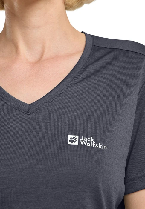 Jack Wolfskin Crosstrail Funktionsshirt kurzarm graphite/cool grey (Damen)