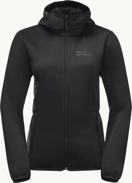 Jack Wolfskin Windhain Hoody Funktionsjacke schwarz (Damen)
