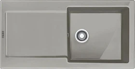 Franke Maris MRK 611-100 Einbau Becken rechts mit Ablauffernbedienung perlgrau matt
