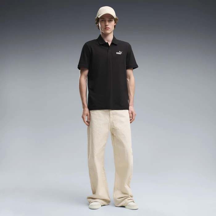 Puma ESS No. 1 Logo Pique Poloshirt kurzarm puma black/puma white (Herren)