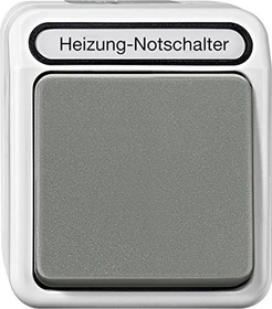 Merten Aquastar Heizungs-Notschalter, lichtgrau