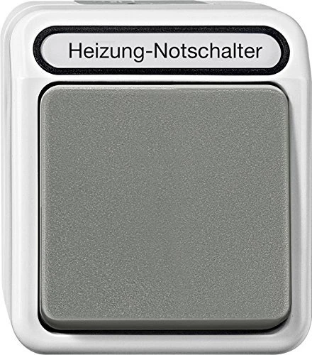 Merten Aquastar Heizungs-Notschalter, lichtgrau