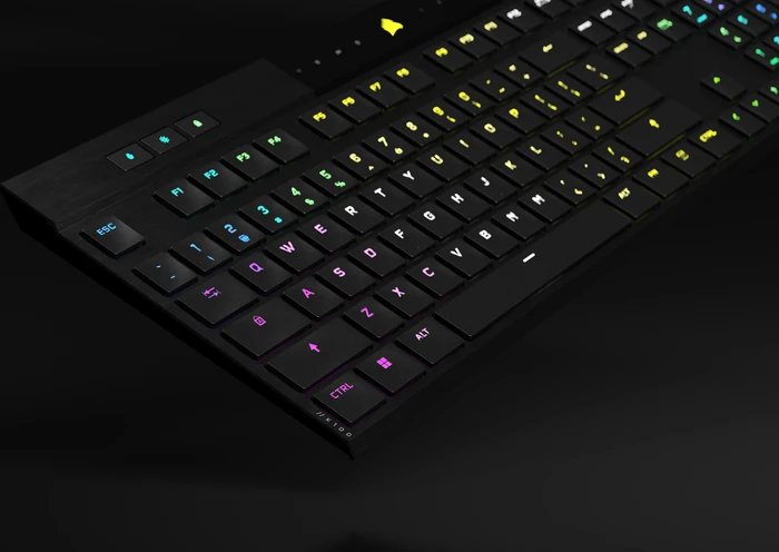 Corsair Gaming K100 AIR Wireless, MX RGB ULP Tactile, USB/Bluetooth, US