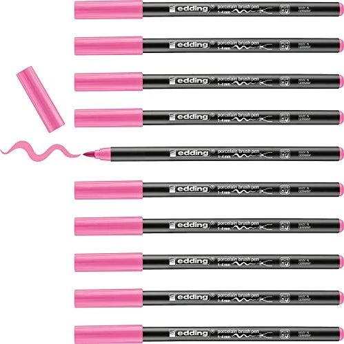 edding 4200 Porzellanpinselstift pink, 10er-Pack