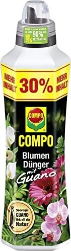 Compo Blumendünger mit Guano, 1.3l