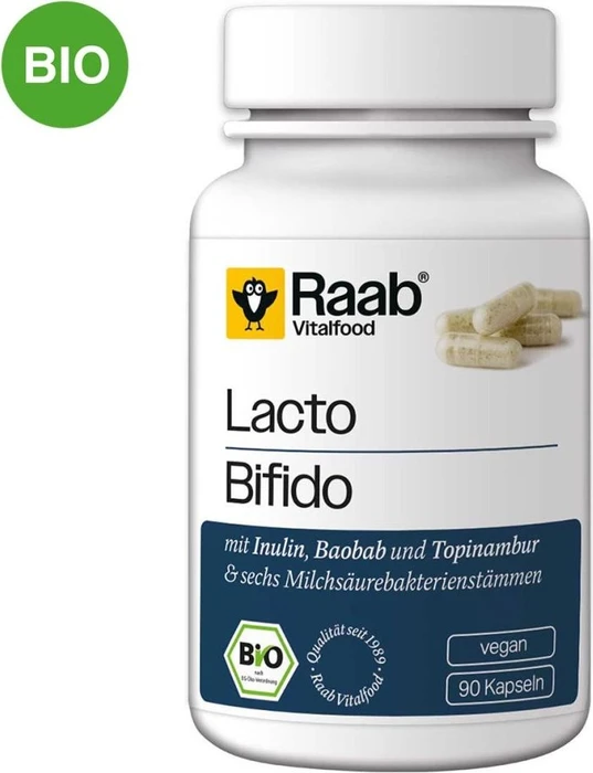 Raab Vitalfood Lacto + Bifido Kapseln, 90 Stück