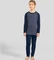 Odlo Active Warm Eco Stripes Funktionsshirt langarm gray ridge melange (Junior) Vorschaubild