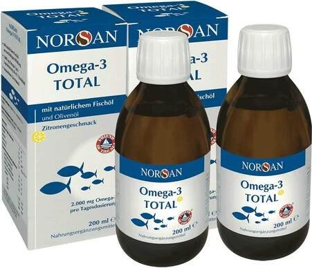 Norsan Omega-3 Total Zitrone Öl, 400ml (2x 200ml)
