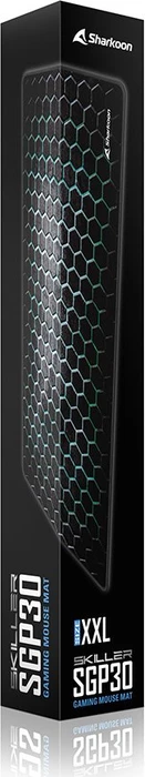 Sharkoon Skiller SGP30 XXL Mesh, Gaming Mouse Mat, dunkelgrau/türkis