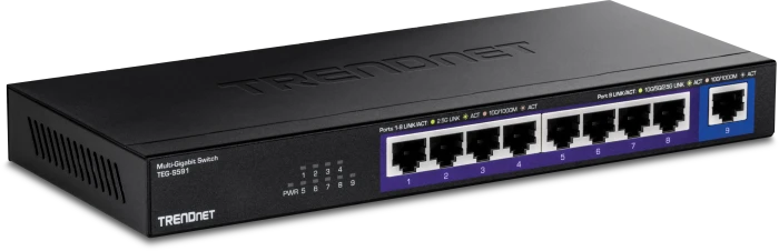 TRENDnet TEG-S Desktop 2.5G Switch, 9x RJ-45