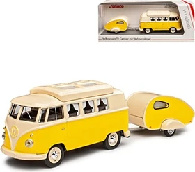 Schuco VW T1 Camper mit Wohnanhänger