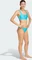 adidas 3-Streifen V-Back Bikini-Set lucid cyan/flash aqua (Damen) Vorschaubild
