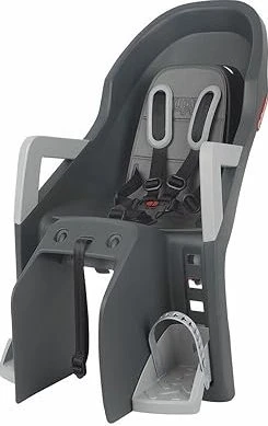 Polisport Guppy Maxi + CFS Fahrradkindersitz dark grey/silver